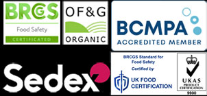 SGL Co-packing accreditation logos